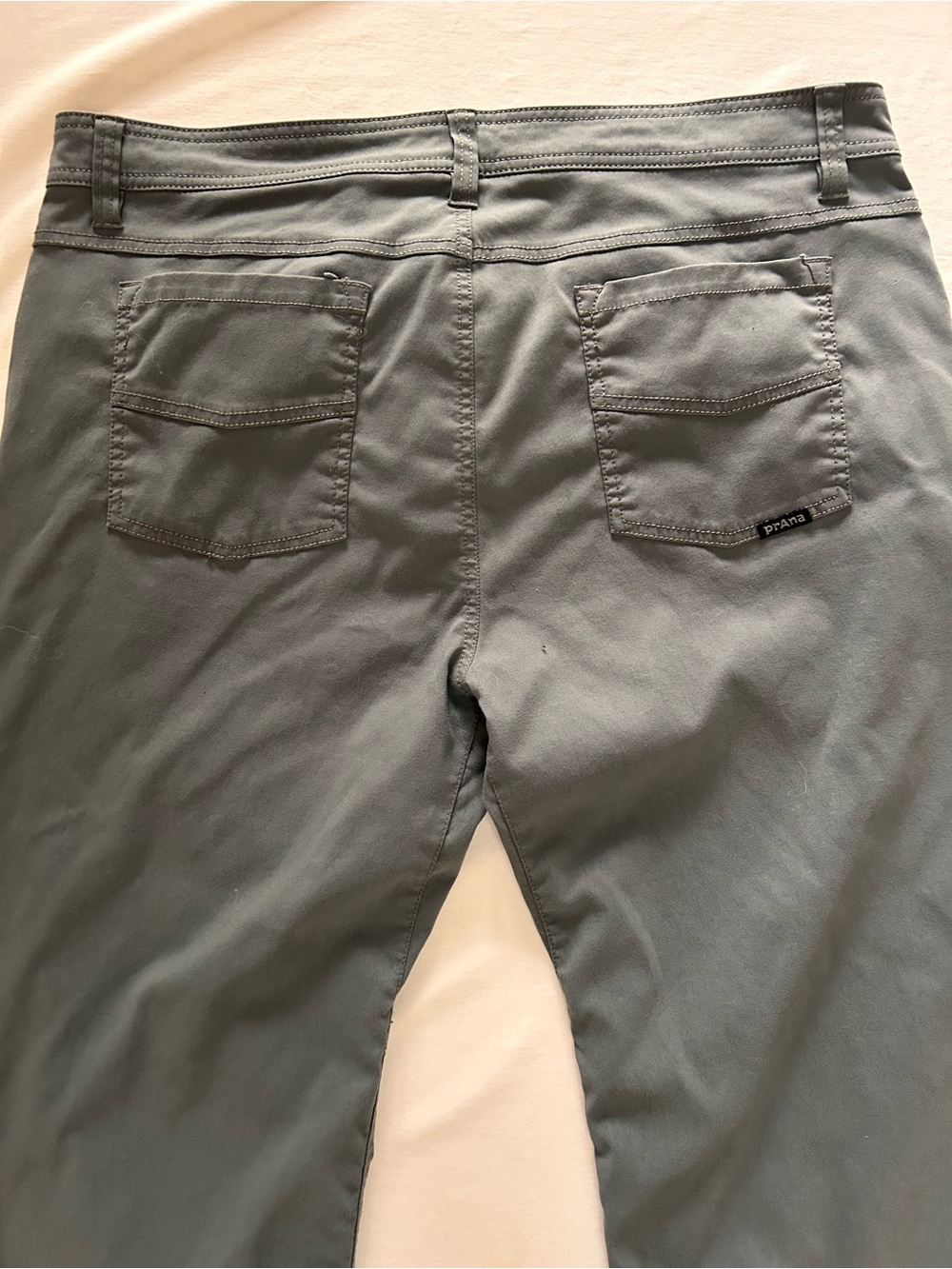 Prana Hiking Pants Mens 38x30 Gray Slim Fit Outdoor Stretch Trail Pants - Picture 6 of 7